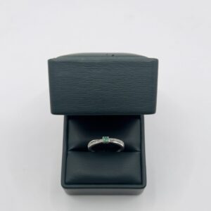 ANILLO LUMIÈRE PLATA 925 ESMERALDA NATURAL 4mm