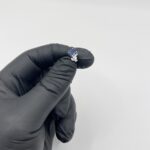 Topo Bleu de Minuit con cierre de presion en plata ley 925