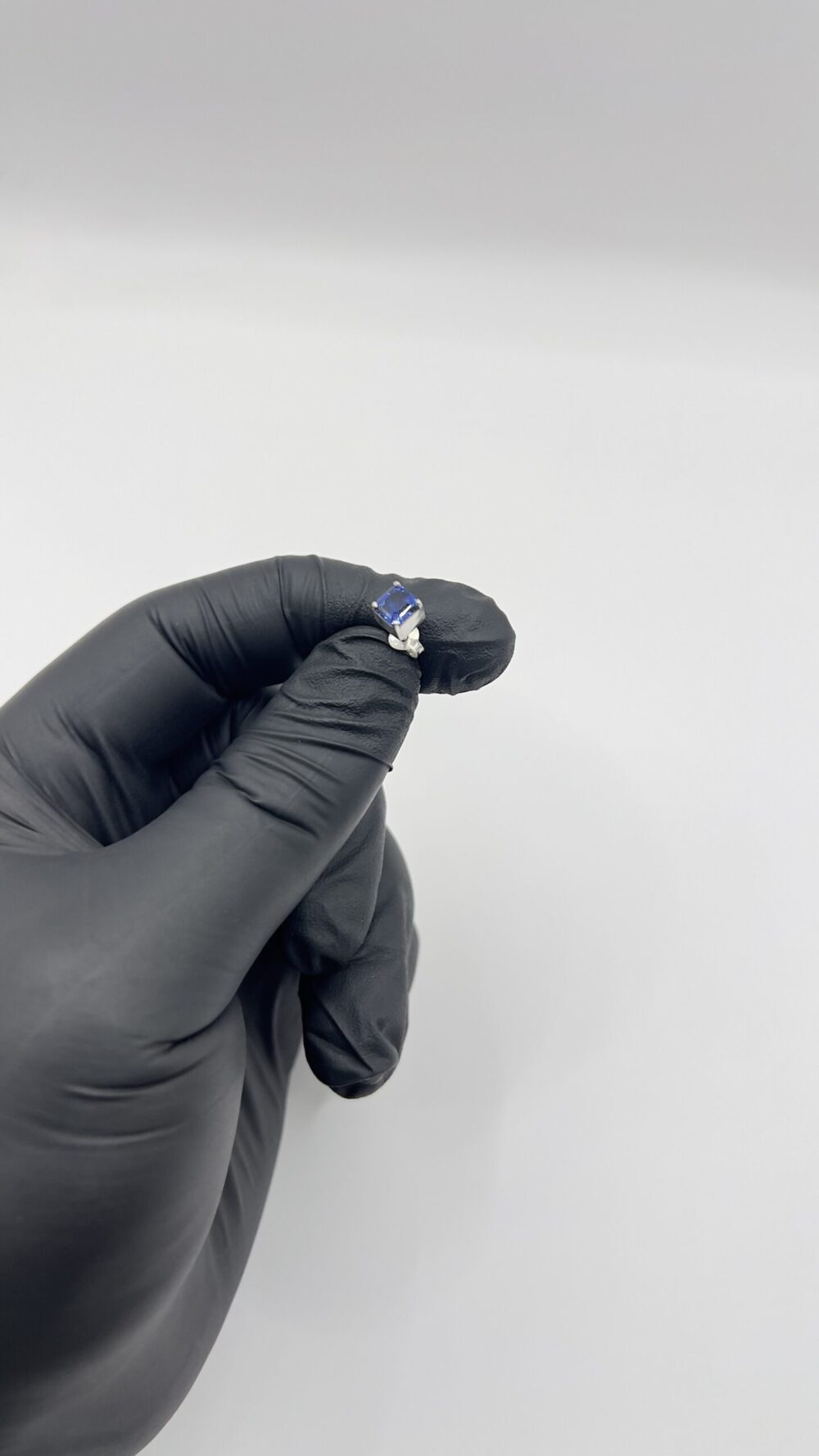 Topo Bleu de Minuit con cierre de presion en plata ley 925