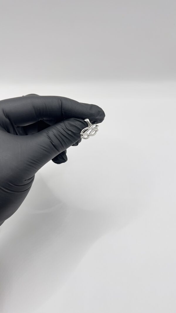 Dije infinito doble en plata 925 hecho a mano en Bogota