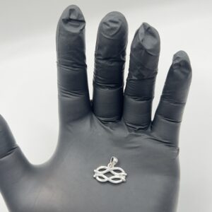 Dije Entrelacs Eternel doble infinito en plata ley 925