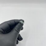Anillo de esmeralda natural colombiana para dama en plata 925