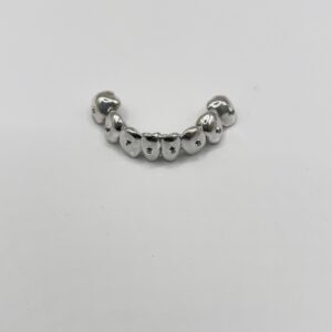 Grillz en plata ley 925 con diamantes de laboratorio JHC Colombian Emeralds