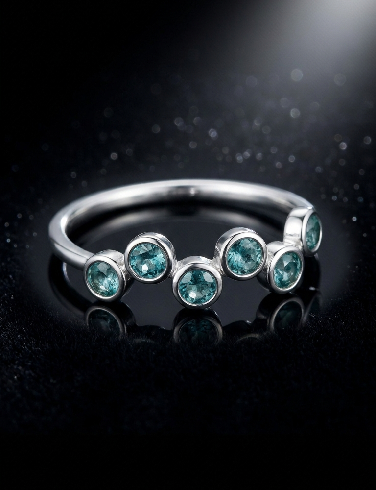 Anillo Rivière Émeraude para Caballero, con Esmeraldas Naturales Colombianas en Plata Ley 925