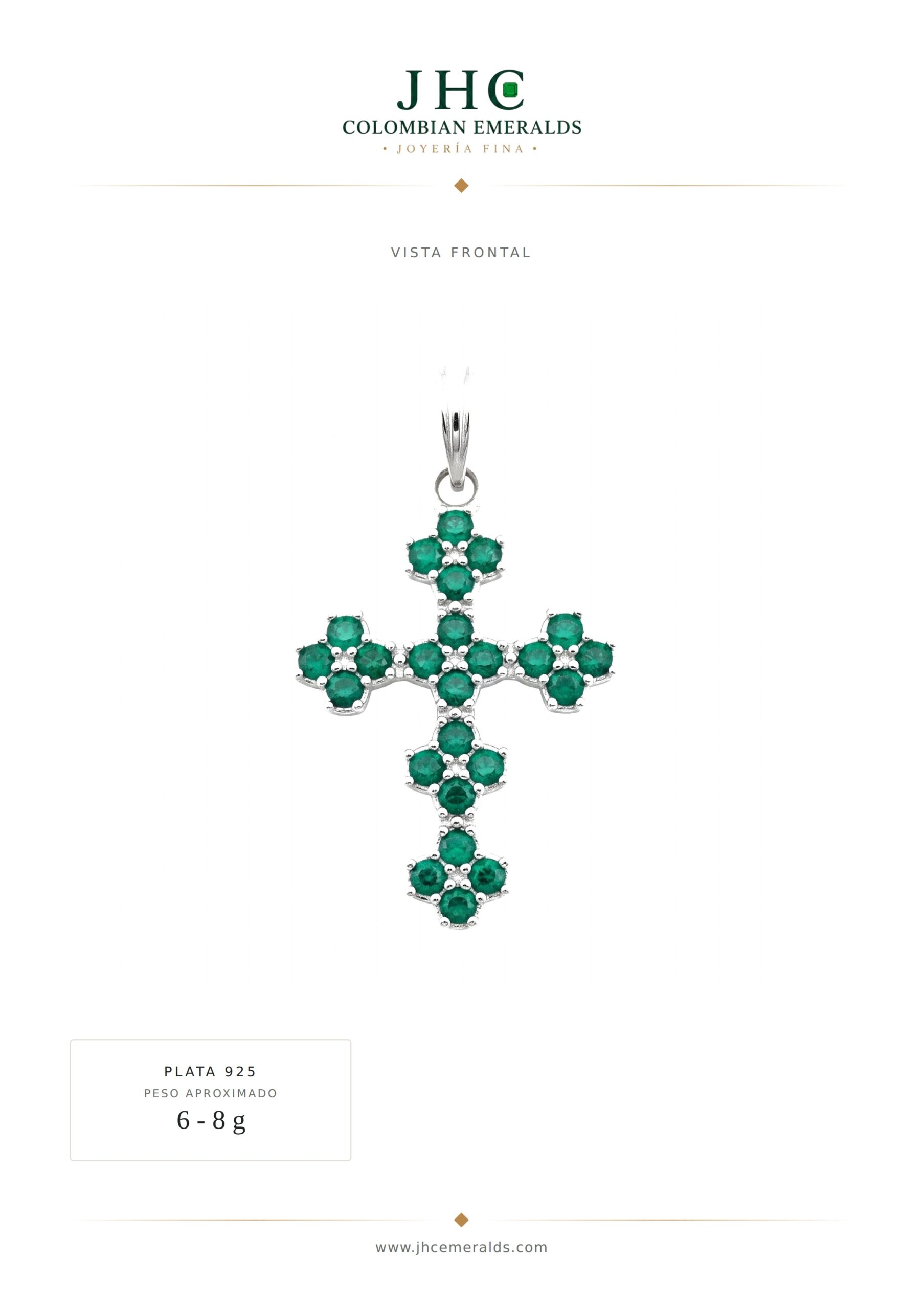 Mayorista DIJE-14 Dije en forma de cruz con pave, ya armado, plata 925